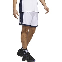 Voorvertoning: Adidas Pulse Speed Basketbalshort Heren - Wit / Marine