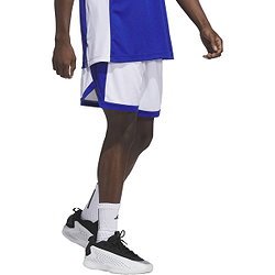 Vorschau: Adidas Pulse Speed Basketballshort Herren - Weiß / Royal