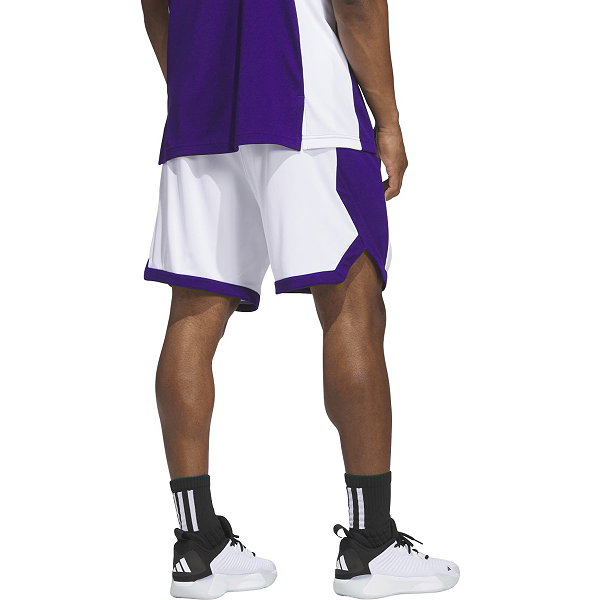 Adidas Pulse Speed Short De Basketball Hommes - Blanc / Mauve