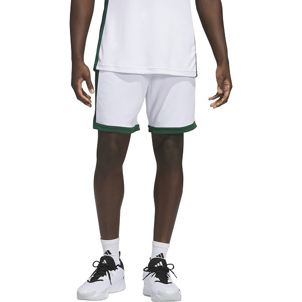 Adidas Pulse Speed Basketbalshort Heren - Wit / Groen