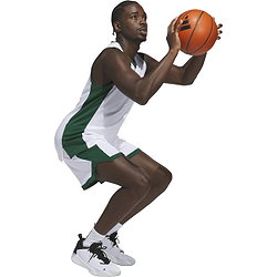 Voorvertoning: Adidas Pulse Speed Basketbalshort Heren - Wit / Groen