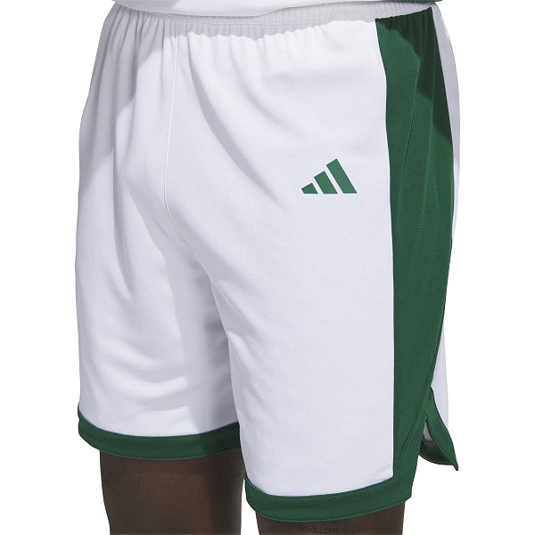 Adidas Pulse Speed Basketbalshort Heren - Wit / Groen