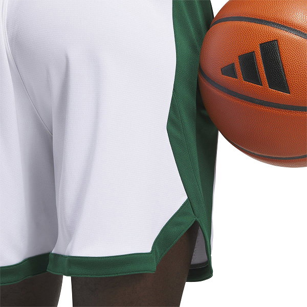 Adidas Pulse Speed Basketbalshort Heren - Wit / Groen