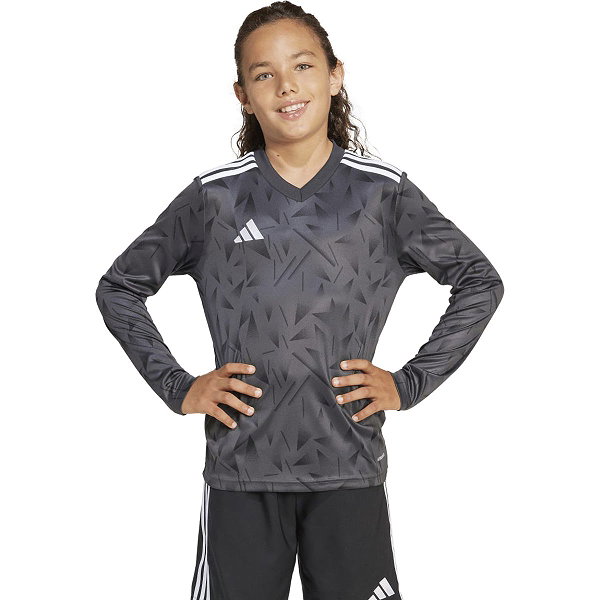 Adidas Team Icon 25 Voetbalshirt Lange Mouw Kinderen - Zwart