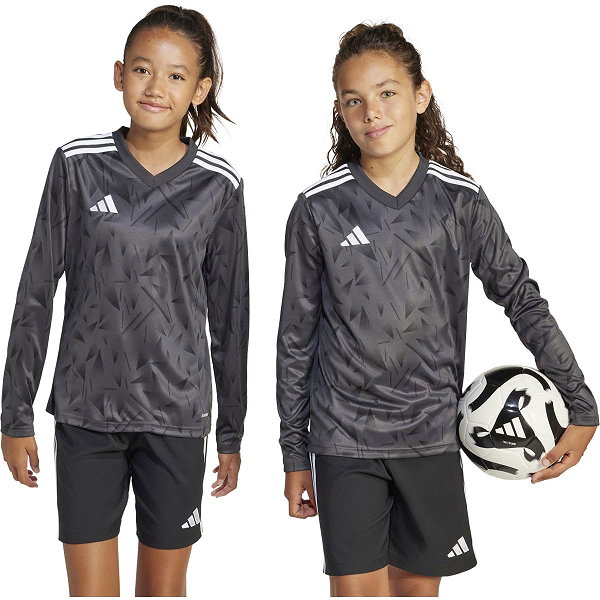 Adidas Team Icon 25 Voetbalshirt Lange Mouw Kinderen - Zwart