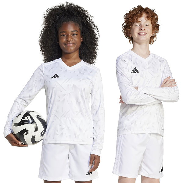 Adidas Team Icon 25 Voetbalshirt Lange Mouw Kinderen - Wit