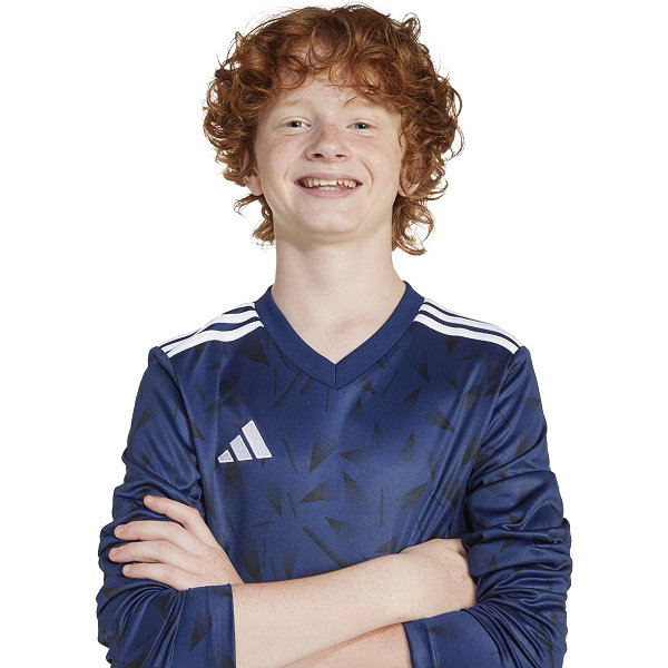 Adidas Team Icon 25 Voetbalshirt Lange Mouw Kinderen - Marine
