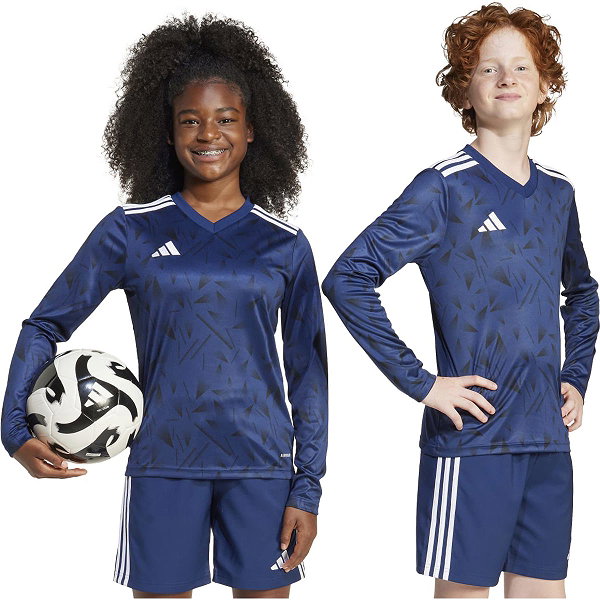 Adidas Team Icon 25 Voetbalshirt Lange Mouw Kinderen - Marine