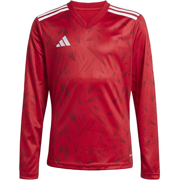 Adidas Team Icon 25 Voetbalshirt Lange Mouw Kinderen - Rood / Wit