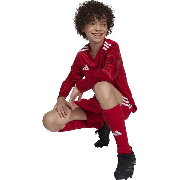 Adidas Team Icon 25 Voetbalshirt Lange Mouw Kinderen - Rood / Wit