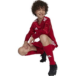 Voorvertoning: Adidas Team Icon 25 Voetbalshirt Lange Mouw Kinderen - Rood / Wit