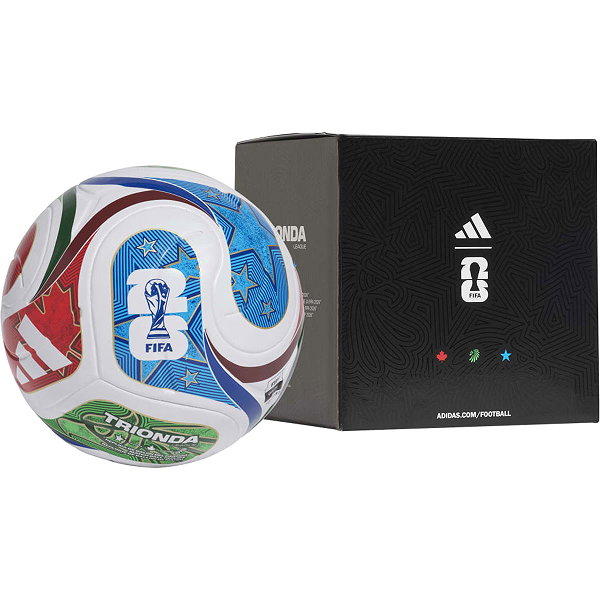 Adidas Fifa World Cup 26 Trionda League Boxed Ballon D'entraînement - Blanc / Royal / Rouge