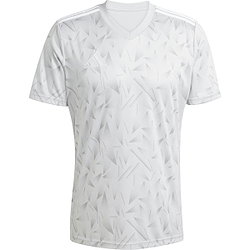 Présentation: Adidas Team Icon 25 Maillot Manches Courtes Hommes - Gris Clair / Blanc