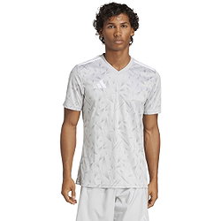 Présentation: Adidas Team Icon 25 Maillot Manches Courtes Hommes - Gris Clair / Blanc