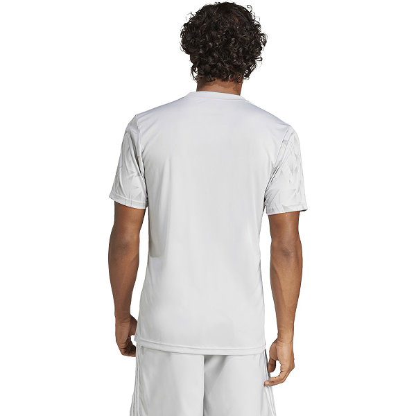 Adidas Team Icon 25 Maillot Manches Courtes Hommes - Gris Clair / Blanc