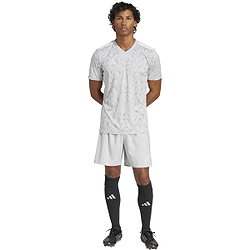 Présentation: Adidas Team Icon 25 Maillot Manches Courtes Hommes - Gris Clair / Blanc