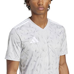 Présentation: Adidas Team Icon 25 Maillot Manches Courtes Hommes - Gris Clair / Blanc