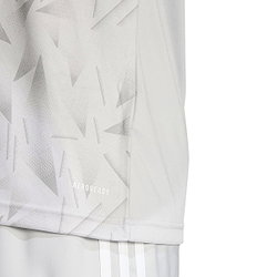 Présentation: Adidas Team Icon 25 Maillot Manches Courtes Hommes - Gris Clair / Blanc
