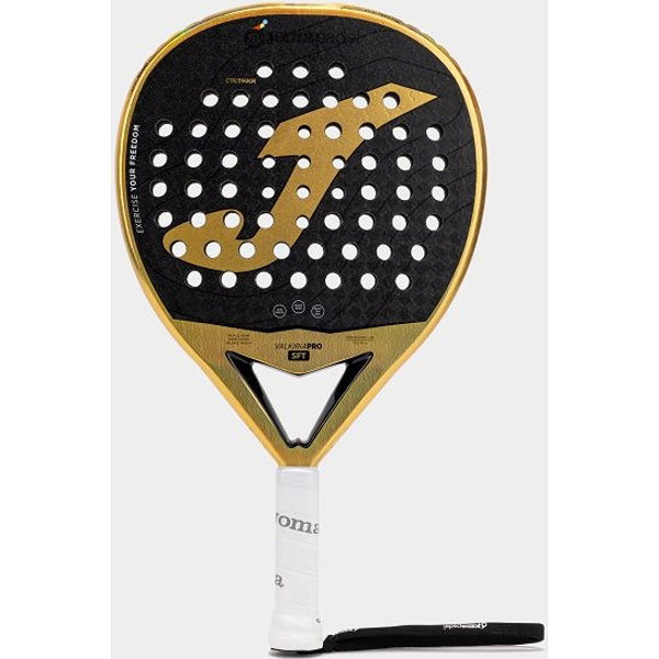 Joma Valkiria Pro Soft Padelracket - Zwart / Goud