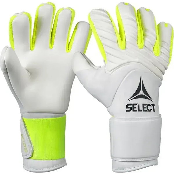 Select 88 Kids V26 Gants De Gardien Enfants - Blanc / Jaune Fluo