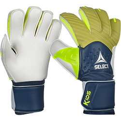 Select 03 Kids Gants De Gardien Enfants - Marine / Jaune Fluo