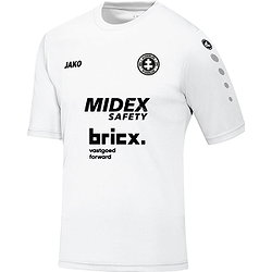 Jako Team Shirt Korte Mouw Heren - Wit
