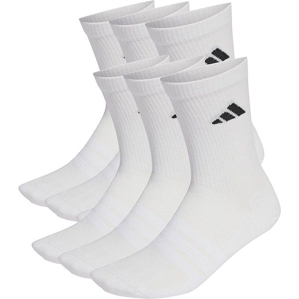 Adidas Crew 6-Pack Sportsokken - Wit