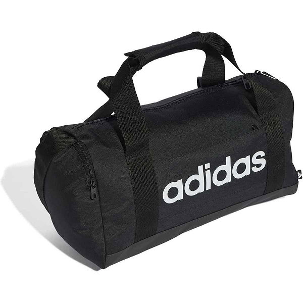Adidas Linear Duffel Xs Sporttas Met Zijvak - Zwart / Wit