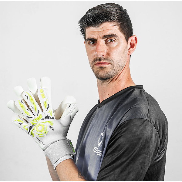 Elite Sport Neo Revolution X Gs (Courtois *Real Madrid*) Gants De Gardien Hommes - Blanc / Lime / Anthracite