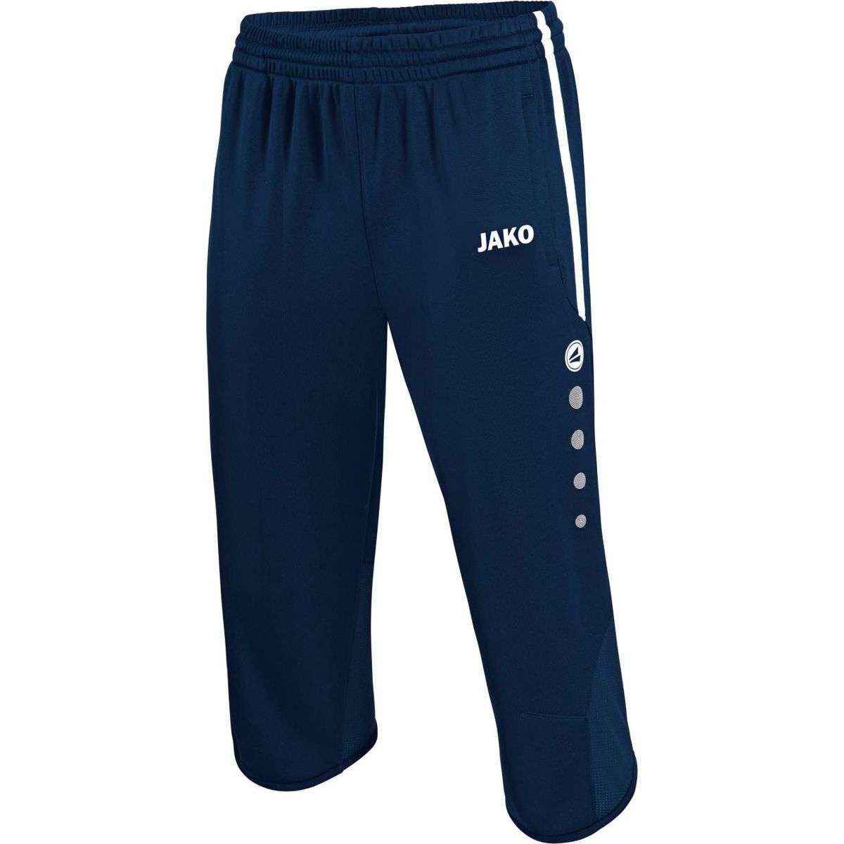 Jako Active 3/4 Trainingsbroek voor Heren | Marine - Wit | Teamswear