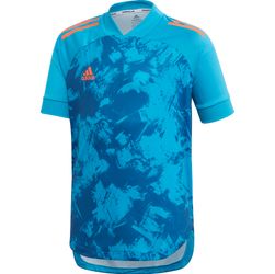 Adidas Condivo 20 Primeblue Shirt Korte Mouw Kinderen - Blauw / Oranje