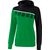 Erima 5-C Sweatshirt Met Capuchon Dames - Smaragd / Zwart / Wit