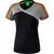 Erima Premium One 2.0 T-Shirt Dames - Zwart / Grey Melange / Neon Oranje