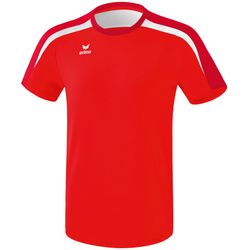 Erima Liga 2.0 T-Shirt Kinderen - Rood / Donkerrood / Wit