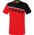Erima 5-C T-Shirt Kinderen - Rood / Zwart / Wit