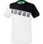Erima 5-C T-Shirt Heren - Wit / Zwart / Donkergrijs