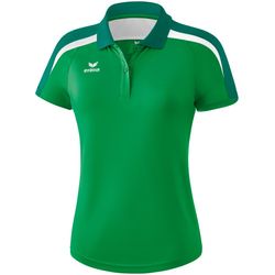 Erima Liga 2.0 Polo Dames - Smaragd / Evergreen / Wit