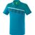 Erima 5-C Polo Heren - Oriental Blue / Colonial Blue / Wit