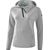 Erima Essential Sweatshirt Met Capuchon Dames - Licht Grey Melange / Zwart