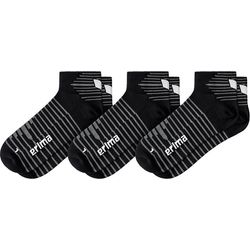 Erima 3 Paar Korte Sokken - Zwart