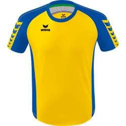 Erima Six Wings Maillot Manches Courtes Hommes - Jaune / New Royal