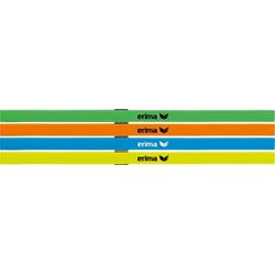 Erima Set Van 4 Haarbanden - Green / Neon Oranje / Curaçao / Neongeel