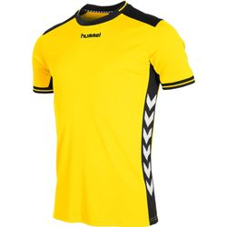 Hummel Lyon Shirt Korte Mouw Heren - Geel / Zwart