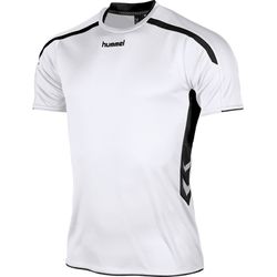 Hummel Preston Shirt Korte Mouw Heren - Wit / Zwart