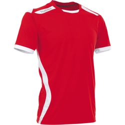 Hummel Club Shirt Korte Mouw Heren - Rood / Wit