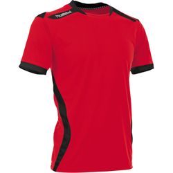 Voorvertoning: Hummel Club Shirt Korte Mouw Heren - Rood / Zwart