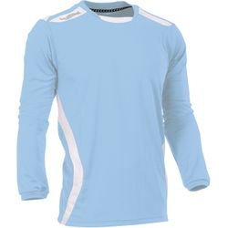 Voorvertoning: Hummel Club Voetbalshirt Lange Mouw Kinderen - Lichtblauw / Wit