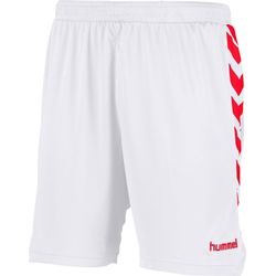 Hummel Burnley Short Hommes - Blanc / Rouge