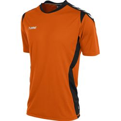 Hummel Paris T-Shirt Heren - Oranje / Zwart