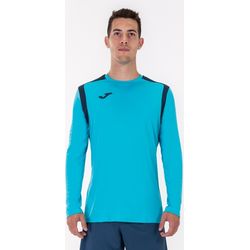 Joma Champion V Voetbalshirt Lange Mouw Heren - Fluor Turquoise / Donker Navy